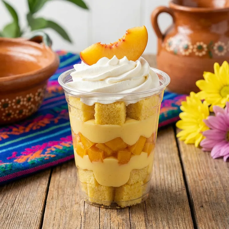 עוגת אפרסקים וקצפת (10oz)